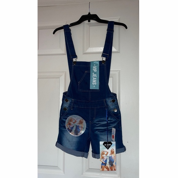 Medium Wash Denim Jumper / Overalls - Picture 1 of 3